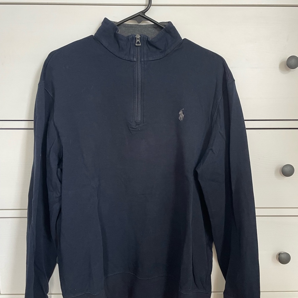 Polo Ralph Lauren Navy Quarter-Zip Pullover